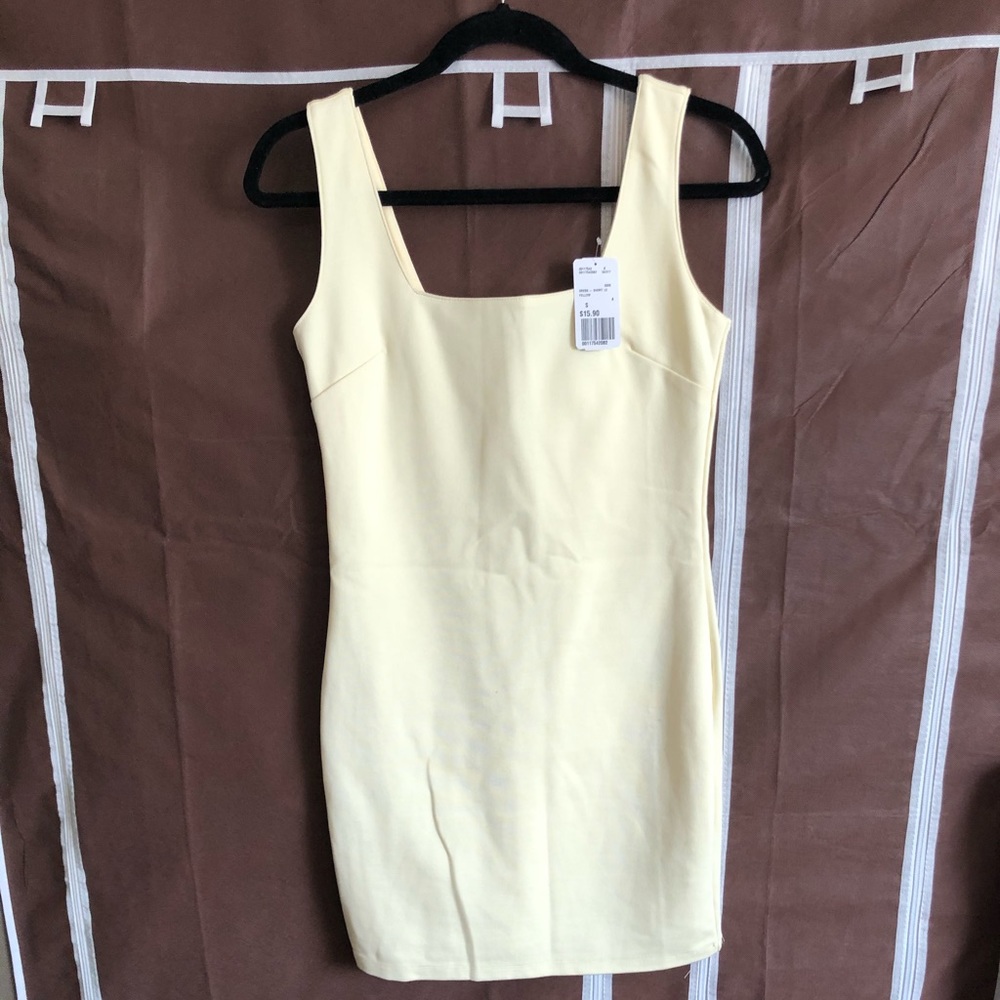 Pale yellow dress